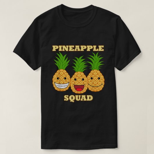 Ananas Squad Exotic Frucht Vitamin gesund T-Shirt (Design vorne)
