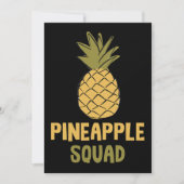 Ananas Squad Vitamine gesunde Lebensmittel Einladung (Vorderseite)