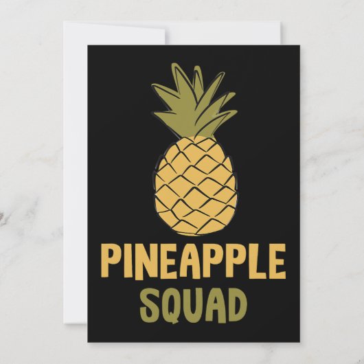 Ananas Squad Vitamine gesunde Lebensmittel Einladung (Rückseite)