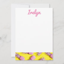 Ananas Stationär Rosa und Gelb