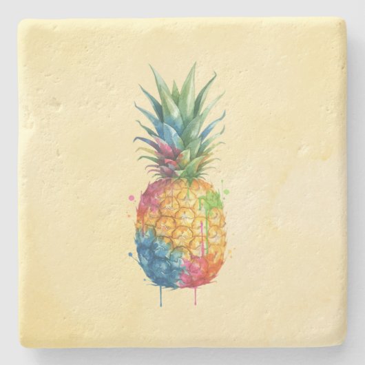 Ananas Steinuntersetzer (Vorderseite)