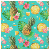 Ananas Stoff (Nahaufnahme)