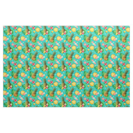 Ananas Stoff (Fat Quarter (45,7 x 55,9 cm))