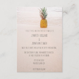 Ananas-Strand-Hochzeits-Einladungen Einladung