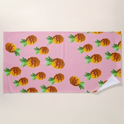 Ananas Strandtuch (Vorderseite)