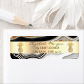 Ananas-Streifen, schwarz gefalteter Marmor (Insitu)