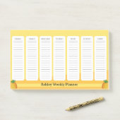 Ananas Style Weekly Planner Post-it Klebezettel (Auf Schreibtisch)
