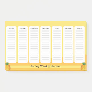 Ananas Style Weekly Planner Post-it Klebezettel