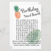 Ananas Suchspiel Geburtstag (Vorne/Hinten)
