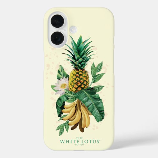 Ananas-Suite im Weißen Lotus Case-Mate iPhone Hülle (Rückseite)