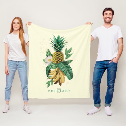 Ananas-Suite im Weißen Lotus Fleecedecke (Beispiel)