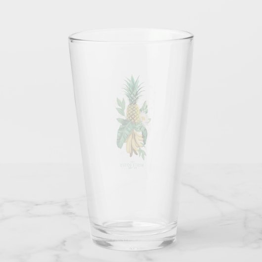 Ananas-Suite im Weißen Lotus Glas (Rückseite)