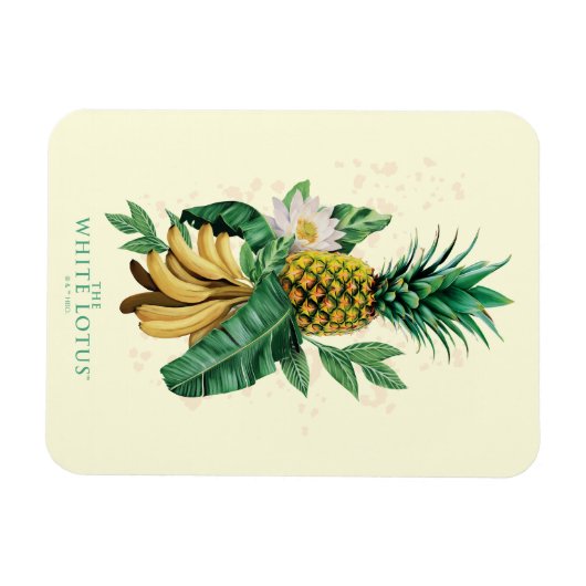 Ananas-Suite im Weißen Lotus Magnet (Horizontal)