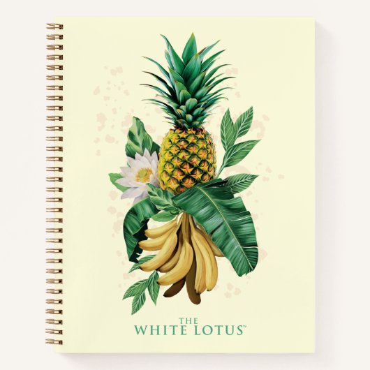 Ananas-Suite im Weißen Lotus Notizblock (Vorderseite)