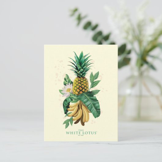 Ananas-Suite im Weißen Lotus Postkarte (Stehend Vorderseite)