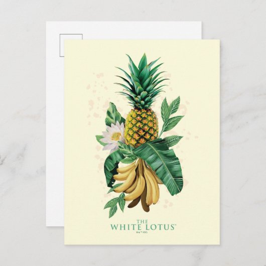 Ananas-Suite im Weißen Lotus Postkarte (Vorne/Hinten)