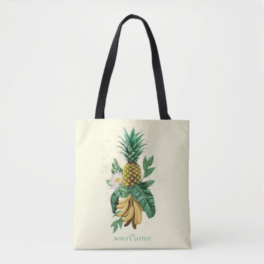 Ananas-Suite im Weißen Lotus Tasche (Vorderseite)