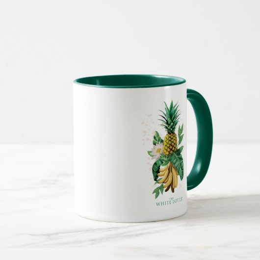 Ananas-Suite im Weißen Lotus Tasse (VorderseiteRechts)