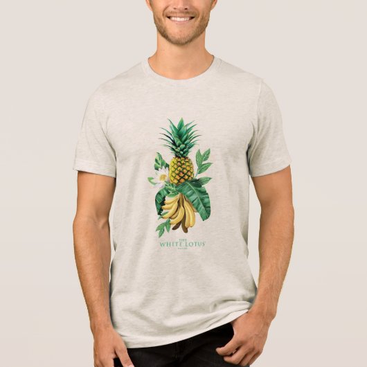 Ananas-Suite im Weißen Lotus Tri-Blend Shirt (Vorderseite)