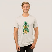 Ananas-Suite im Weißen Lotus Tri-Blend Shirt (Vorderseite voll)