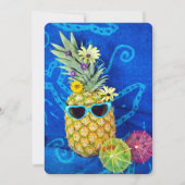 Ananas Summer Beach Party Einladung (Vorderseite)