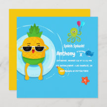 Ananas Summer Splish Splash Kindergeburtstag Party