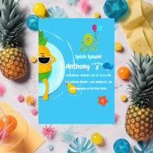 Ananas Summer Splish Splash Kindergeburtstag Party
