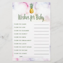 Ananas Summer Wish for Baby Shower Game