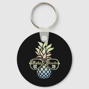 Ananas Sungles Funny Aloha Strände Hawaiian Haw Schlüsselanhänger