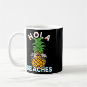 Ananas Sungles Hola Strand Funny Beach Vacatio Kaffeetasse (Links)