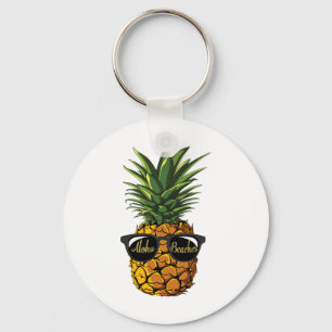 Ananas Sungles T Shirt Aloha Beaches Hawaiian H Schlüsselanhänger