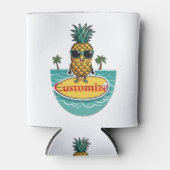 Ananas-Surfer fährt eine Welle Thunder_Cove Dosenkühler (Vorderseite)