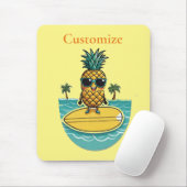 Ananas-Surfer fährt eine Welle Thunder_Cove Mousepad (Mit Mouse)