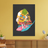 Ananas Surfer Leinwanddruck (Insitu (Wohnzimmer))