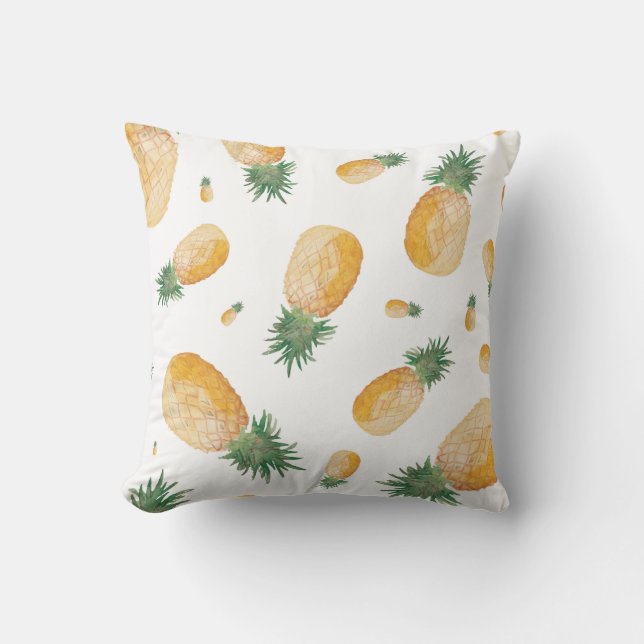 Ananas, süß, 16x16 Throw Kissen (Vorderseite)