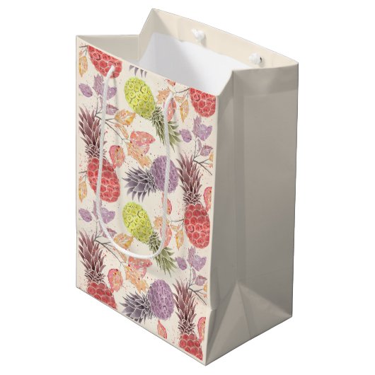 Ananas, süßes Paar, Frucht große Geschenktüte (Vorderseite Schrägansicht)