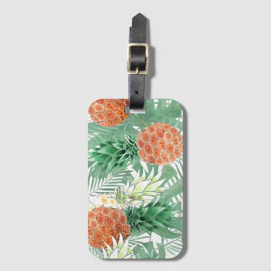 Ananas, süßes Paar, Früchte Gepäckanhänger (Vorderseite Vertikal)