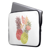 Ananas, süßes Paar. Laptopschutzhülle (Vorderseite Links)