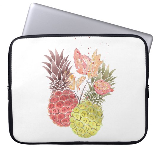 Ananas, süßes Paar. Laptopschutzhülle (Vorderseite)
