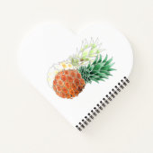 Ananas, süßes Paar. Notizblock (Rückseite)