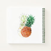 Ananas, süßes Paar. Notizblock (Rückseite)