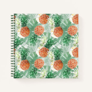 Ananas, süßes Paar. Notizblock