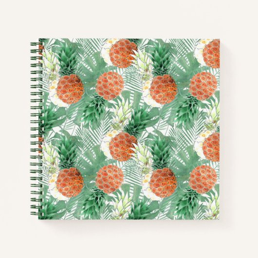 Ananas, süßes Paar. Notizblock (Vorderseite)