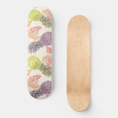 Ananas, süßes Paar, Obst, Aquarell Skateboard (Vorderseite)