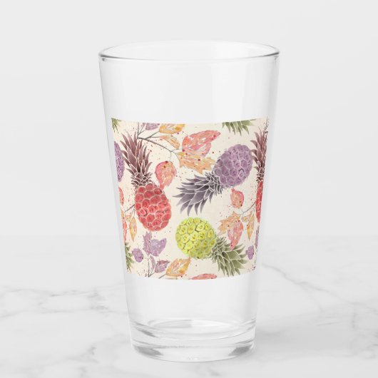 Ananas, süßes Paar, Obst Glas (Vorderseite)