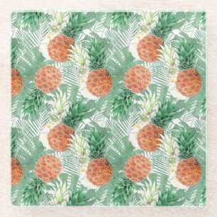 Ananas, süßes Paar, Obst Glasuntersetzer