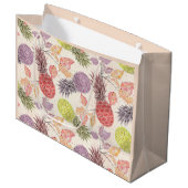 Ananas, süßes Paar, Obst Große Geschenktüte (Vorderseite Schrägansicht)