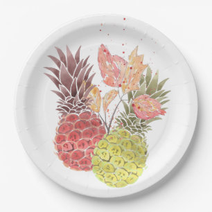 Ananas, süßes Paar . Pappteller