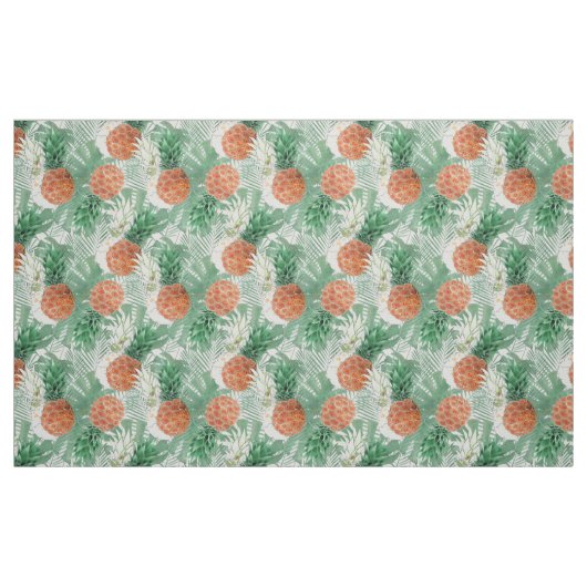 Ananas, süßes Paar. Stoff (Fat Quarter (45,7 x 55,9 cm))