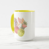 Ananas, süßes Paar. Tasse (Vorderseite Links)